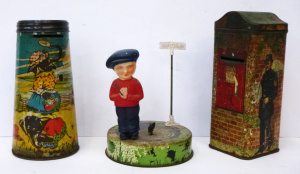Lot 202 - Group Lot Vintage Tin-Toys - incl Gadsden Money Box featuring Elephant