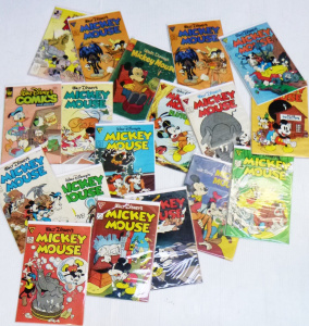 Lot 209 - Group lot of Vintage Disney Comic Books, mostly Mickey Mouse, publishe