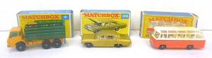 Lot 239 - 2 x Matchbox diecast models, 68 Mercedes Coach with bx, 36 Opel Diplom