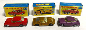 Lot 241 - 3 x Matchbox Superfast diecast models with boxes - 2 x 67 Volkswagen 1