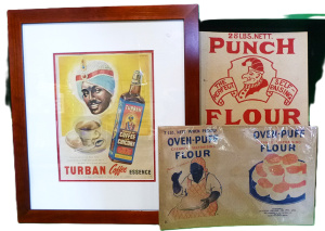 Lot 265 - Group Lot Advertising Ephemera - incl Framed Turban Coffee Advertising