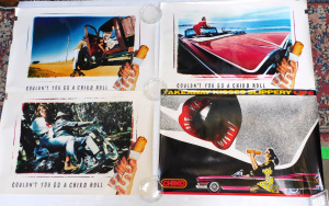 Lot 266 - c1991 - Set of 4 Chiko Rolls Advertising Posters 42 5cm x 63cm