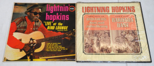 2 x Vintage Lightning Hopkins Vinyl LP Records incl Live At the Bird Lounge &