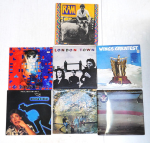 7 x Vintage Paul Mcartney & Wings Vinyl LP Albums incl Wings over America, W
