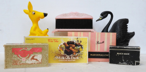 Group Lot Cardboard & Plastic Confectionary Packaging - incl AW Allens Large