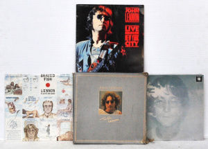 Lot John Lennon Vinyl LP Albums incl John Lennon Box Set, Imagine LP, Shaved Fis