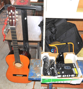 Lot musical Instruments & Equipment incl Clasical Guitar, Microphones, Keybo