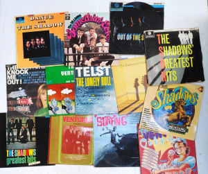 Lot Vintage The Ventures & The Shadows Vinyl LP Records inclSurfing Life, Ne