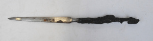 Vintage Letter Opener Made from Remnants of Shrapnel - Marked London Blitz to Bl