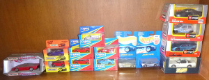 Lot 38 - Group Lot of boxed and carded diecast inc Hotwheels, Corgi, Matchbox et