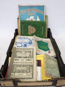 Lot 56 - Box lot of Vintage Sheet Music & other Ephemera inc, Australian Nat