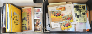 Lot 58 - 1 Box Vintage Assorted Sports Ephemera & Others incl 3 x 1965 Match