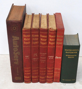 Lot 101 - Box Lot Vintage Motoring Ephemera - incl 4 Vol Set Newnes Motor Repair