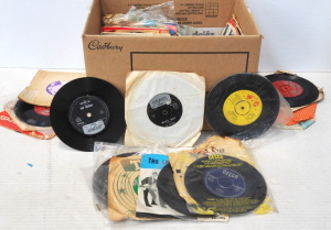 Lot 207 - Box lot of Vintage Mostly 50s-60s Rock n Roll Vinyl 45rpm Singles &