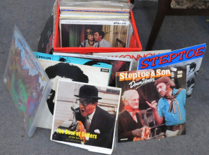 Lot 213 - Box lot of Vintage Comedy Vinyl LP Records incl Mony Python, Peter Sel Lot 213 - Box lot of Vintage Comedy Vinyl LP Records incl Mony Python, Peter Sel