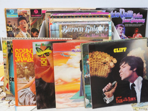 Lot 218 - Box lot of Vintage Assorted Vinyl LP Records & Compilations incl F