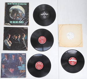 Lot 257 - 4 x Vintage The Rolling Stones LP Records on the DECCA label incl 12 x