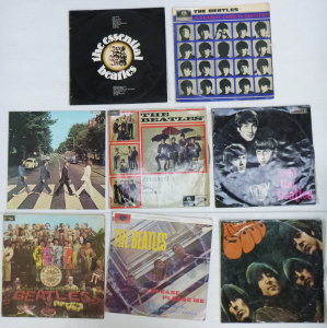 Lot 259 - Group Lot Vintage The Beatles Vinyl LP Records - incl With The Beatles