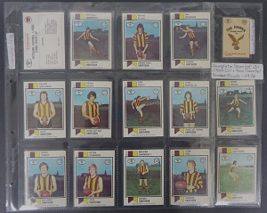 Lot 268 - c1974 Scanlens Hawthorn Football Cards inc David Parkin, Leigh Matthew Lot 268 - c1974 Scanlens Hawthorn Football Cards inc David Parkin, Leigh Matthew