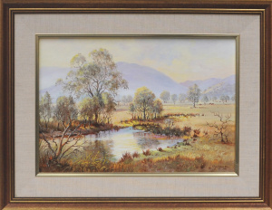 Lot 292 - Eliza Szarukan (1927 - 2015) Gilt framed Oil Painting - Afternoon Sun
