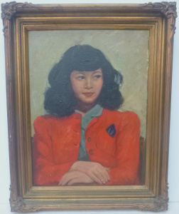Lot 298 - Vernon Samuel Charles Jones (1908 - 2002) Gilt Framed Oil Painting - T Lot 298 - Vernon Samuel Charles Jones (1908 - 2002) Gilt Framed Oil Painting - T