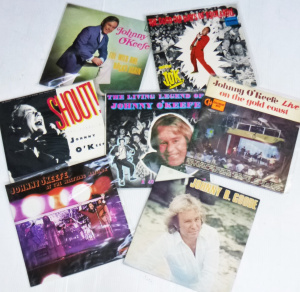 Lot 308 - Group lot of Johnny OKeefe Vinyl LP Records, titles inc, The Wild One Lot 308 - Group lot of Johnny OKeefe Vinyl LP Records, titles inc, The Wild One