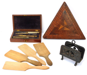 Lot 309 - Mixed Group vintage inc Arts & Crafts Copper Letter Rack, Butter P Lot 309 - Mixed Group vintage inc Arts & Crafts Copper Letter Rack, Butter P