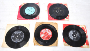 Lot 340 - 4 x Vintage Vinyl 45rpm incl James Brown, Ritchie Valens, Witch Doctor