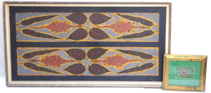 Lot 349 - 2 x Framed Aboriginal Oil paintings - Larger signed R C Murray & d Lot 349 - 2 x Framed Aboriginal Oil paintings - Larger signed R C Murray & d