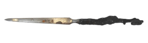 Lot 366 - Vintage Letter Opener Made from Remnants of WW2 Shrapnel - Marked Lond
