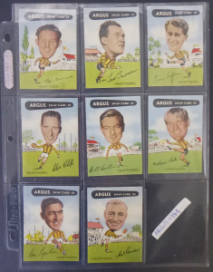 Lot 397 - c1954 Argus Hawthorn Football Cards