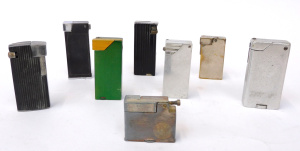 Lot 398 - Lot of Vintage Block Cigarette lighters w Lift up Arms incl Junior-Del
