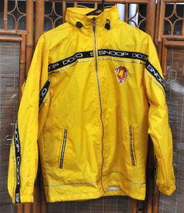 Lot 19 - Vintage 1990s Snoop Dogg Nylon Yellow Jacket Made by Snoop Dogg Clothin