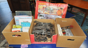 Lot 34 - Group Lot Model Train & Meccano Items & Train Ephemera incl Rai