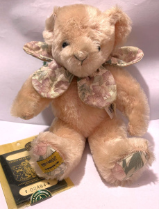 Lot 45 - Merrythought pale pink Tulip Time teddy bear, Ledit 95500 with Teddy Be