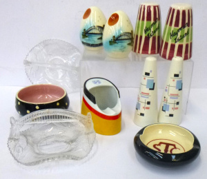 Lot 99 - Group lot of Retro China & Glass inc, Martin Boyd STC ash tray, Guy