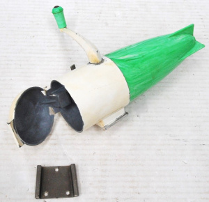 Lot 134 - 1950's Montrose ice crusher w Wall Mount & Mottled Green Bomb Base
