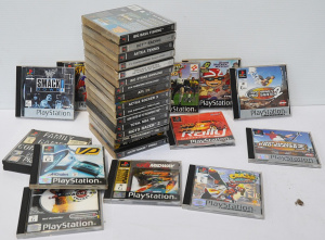 Lot 159 - Lot of Vintage Playstation 1 Games in Cases incl ECW Hardcore Revoluti