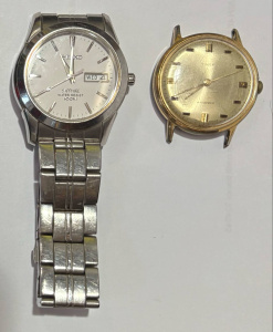 Lot 187 - 2 x vintage gents watches - Seiko Sapphire water resist (AF) & Tim