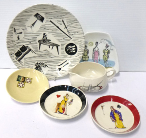 Lot 214 - Group lot of Retro English China inc, Ridgways Homemaker plate Carlton