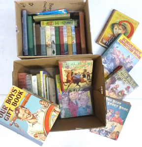 2 x Boxes of mostly Kids Vintage Books inc, Good Wives, What Katy Did, The Boys