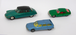 3 x Vintage Citroen Model Diecasts inc Corgi DS19, Matchbox CX & Tomica F34