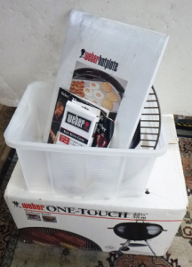 As new boxed Weber One Touch Kettle BBQ with some extra accessories