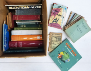 Box lot of Australian Themed books and ephemera, assorted subject matter, author