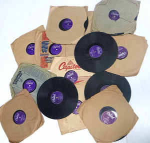Box Lot of Gene Vincent 78 RPM Records - titles inc, Be Bob A Lula, Wear Ny Ring