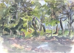 Joyce Meier (1917 - 2015) Framed Watercolour - Atherton Tablelands, Qld 1942-45