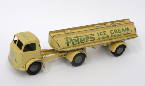 Vintage Australian Micro Model Diecast Peters Ice Cream Tanker G-27 - VGC