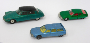3 x Vintage Citroen Model Diecasts inc Corgi DS19, Matchbox CX & Tomica F34