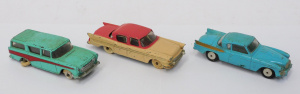 3 x Vintage Model Diecast vehicles inc Dinky Packard Clipper 180, Nash Rambler