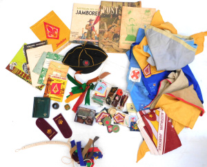 Group lot vintage Scout items - mostly 1960s inc Gum nut & Australiana Woggl